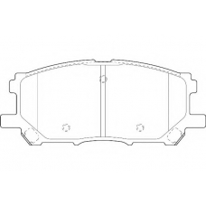 WBP23989A WAGNER LOCKHEED Комплект тормозных колодок, дисковый тормоз