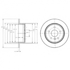 BG3178 DELPHI Тормозной диск