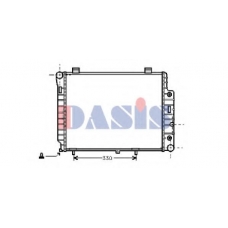 121160N AKS DASIS Радиатор, охлаждение двигателя