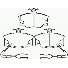 MDB1278 MINTEX Комплект тормозных колодок, дисковый тормоз