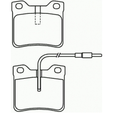 MDB1855 MINTEX Комплект тормозных колодок, дисковый тормоз