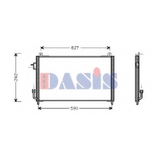 162300N AKS DASIS Конденсатор, кондиционер