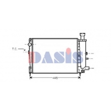 060400N AKS DASIS Радиатор, охлаждение двигателя