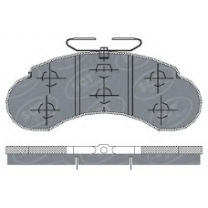 SP 155 SCT Комплект тормозных колодок, дисковый тормоз
