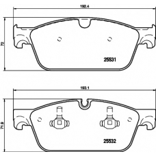 MDB3387 MINTEX Комплект тормозных колодок, дисковый тормоз