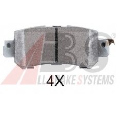 37931 ABS Комплект тормозных колодок, дисковый тормоз