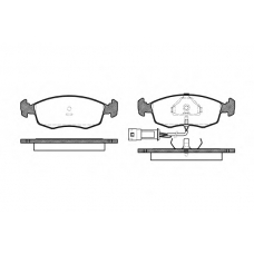P0723.02 WOKING Комплект тормозных колодок, дисковый тормоз