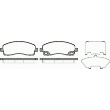 1338.00 REMSA Комплект тормозных колодок, дисковый тормоз