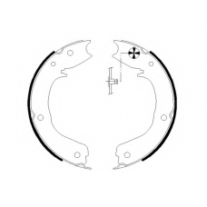 MFR627 MINTEX Комплект тормозных колодок, стояночная тормозная с
