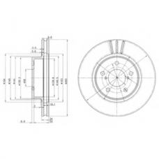 BG2767 DELPHI Тормозной диск