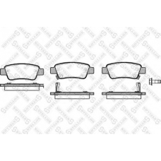 001 082B-SX STELLOX Комплект тормозных колодок, дисковый тормоз