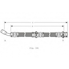 PHD258 TRW Тормозной шланг