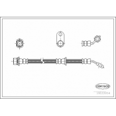 19033054 CORTECO Тормозной шланг