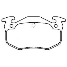 MDB2868 MINTEX Комплект тормозных колодок, дисковый тормоз
