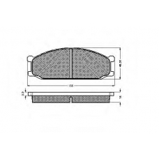31000 SPIDAN Комплект тормозных колодок, дисковый тормоз