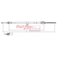 17.0007 METZGER Трос, стояночная тормозная система