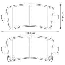 573313B BENDIX Комплект тормозных колодок, дисковый тормоз