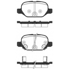 0727 32 KAWE Комплект тормозных колодок, дисковый тормоз