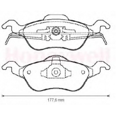 571967B BENDIX Комплект тормозных колодок, дисковый тормоз