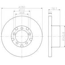 MDC1076 MINTEX Тормозной диск