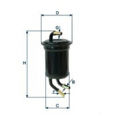 XB318 UNIFLUX FILTERS Топливный фильтр