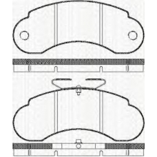 8110 23964 TRISCAN Комплект тормозных колодок, дисковый тормоз