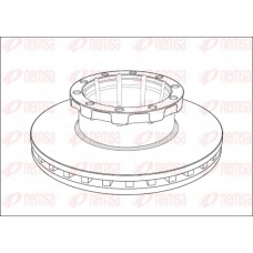 NCA1008.20 REMSA Тормозной диск