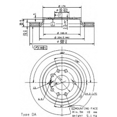 24908 V AP Тормозной диск