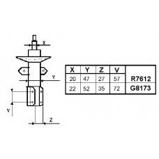 R7612 MONROE Амортизатор