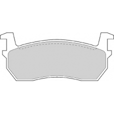 FD891A NECTO Комплект тормозных колодок, дисковый тормоз