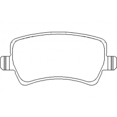MDB2863 MINTEX Комплект тормозных колодок, дисковый тормоз