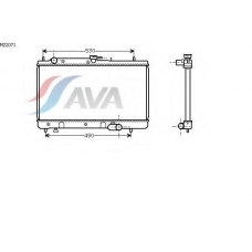 MZ2071 AVA Радиатор, охлаждение двигателя