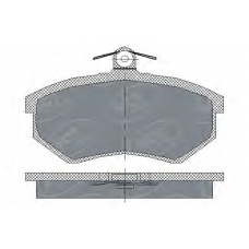 SP 176 PR SCT Комплект тормозных колодок, дисковый тормоз