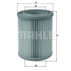 LX 1768 MAHLE Воздушный фильтр