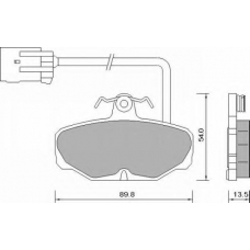659481 ROULUNDS Комплект тормозных колодок, дисковый тормоз