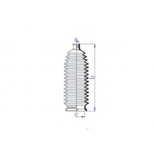 K5485 DA SILVA Пыльник, рулевое управление
