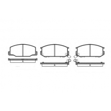 P0523.02 WOKING Комплект тормозных колодок, дисковый тормоз