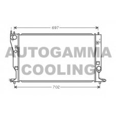 105182 AUTOGAMMA Радиатор, охлаждение двигателя
