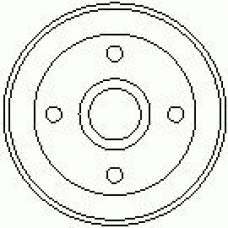 7D0148 KAWE Тормозной барабан