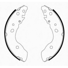 J GF-894AF JAPANPARTS Комплект тормозных колодок