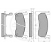 9456 OPTIMAL Комплект тормозных колодок, дисковый тормоз