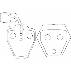 MDB2085 MINTEX Комплект тормозных колодок, дисковый тормоз
