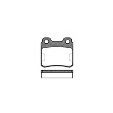 P3823.00 WOKING Комплект тормозных колодок, дисковый тормоз