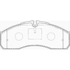FD7191V NECTO Комплект тормозных колодок, дисковый тормоз