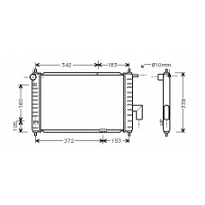 J207-05 ASHUKI Радиатор, охлаждение двигателя