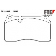 BL2035A2 FTE Комплект тормозных колодок, дисковый тормоз