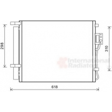 82005310 VAN WEZEL Конденсатор, кондиционер