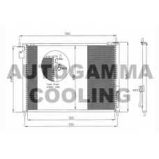 104454 AUTOGAMMA Конденсатор, кондиционер