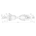 DRS6235.00 OPEN PARTS Приводной вал
