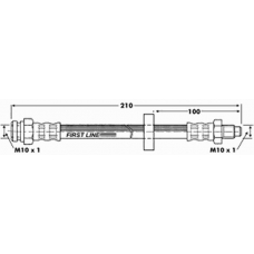 FBH6005 FIRST LINE Тормозной шланг